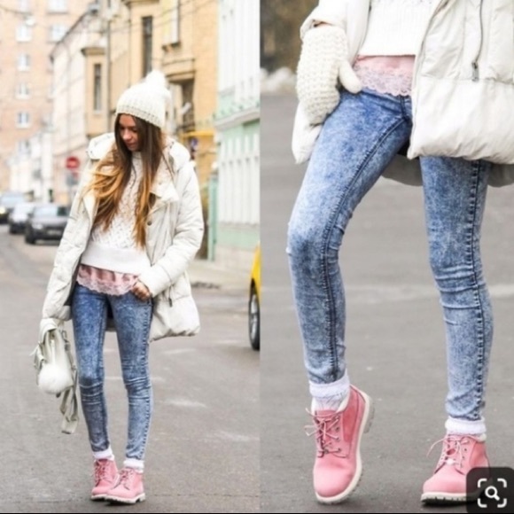 Timberland Classic Nellie Lace-up Pink Boot - Picture 8 of 8